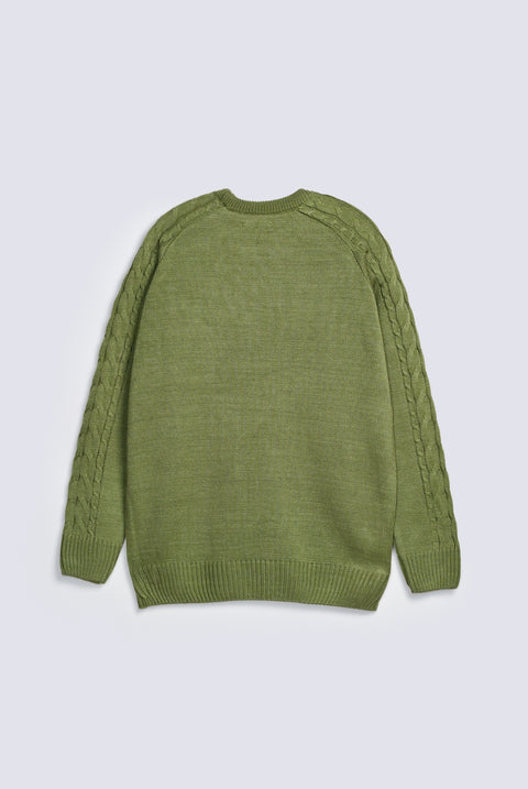 CABLE KNIT SWEATER