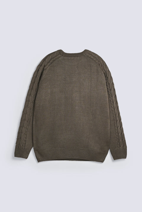 CABLE KNIT SWEATER
