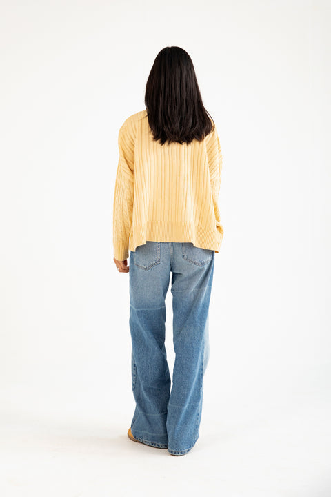 CABLE KNIT OVERSIZED JUMPER