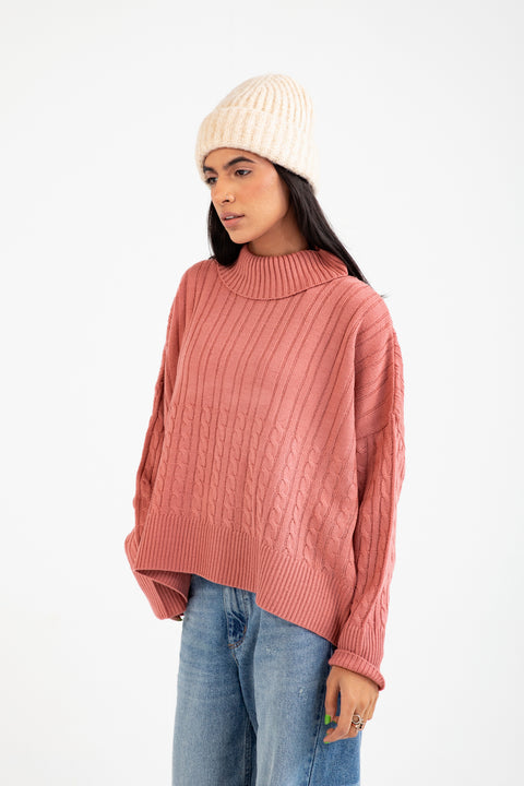 CABLE KNIT OVERSIZED JUMPER