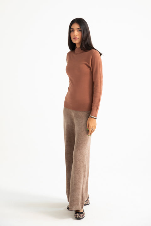CASHMERE HAND FEEL BASIC SWEATER