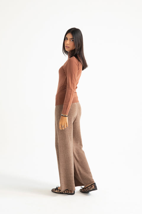 CASHMERE HAND FEEL BASIC SWEATER