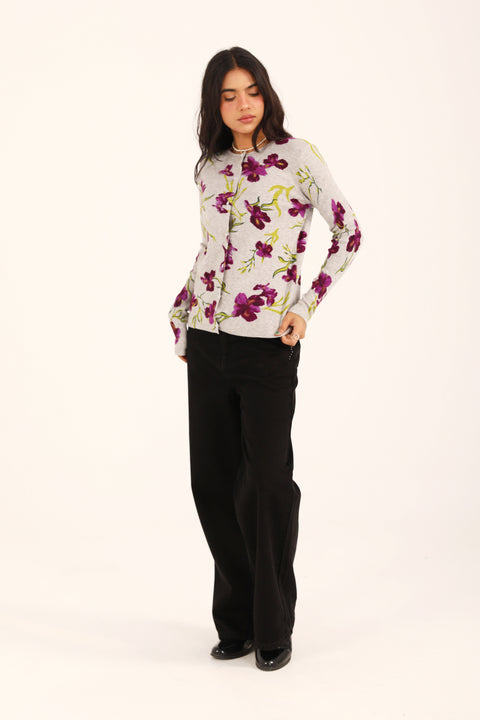 FLORAL PRINTED SWEATER