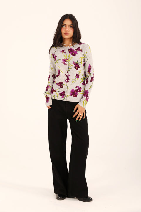 FLORAL PRINTED SWEATER