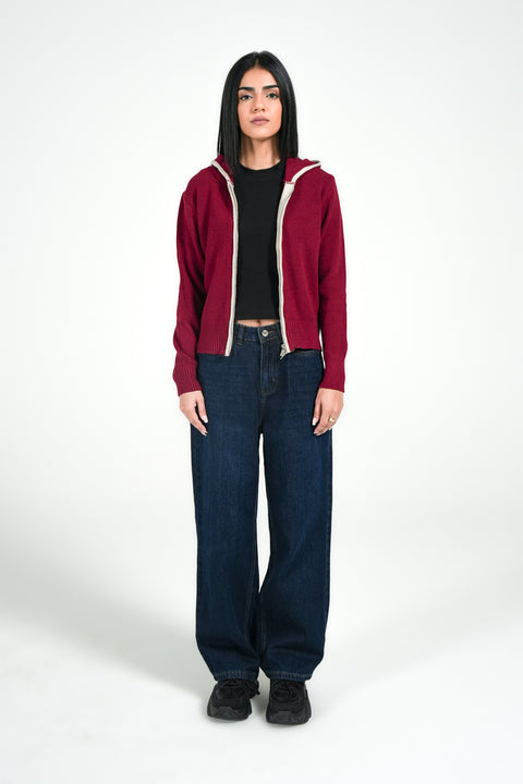 CASHMERE HANDFEEL SWEATER HOODIE
