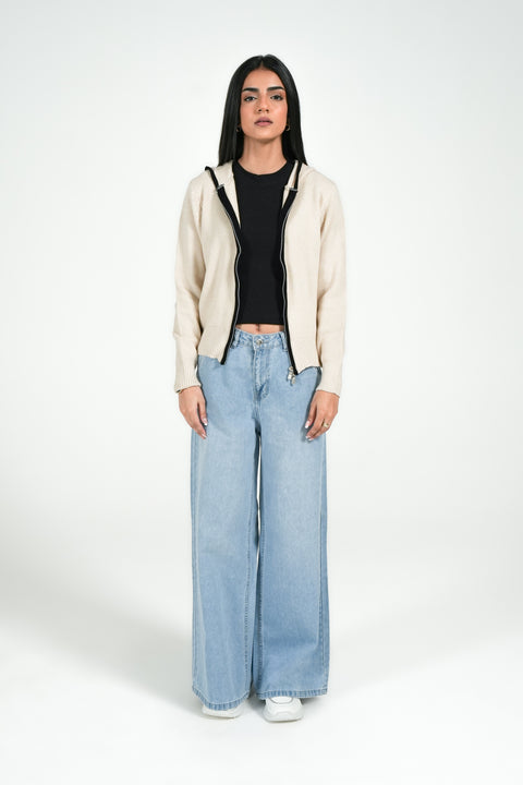 CASHMERE HANDFEEL SWEATER HOODIE