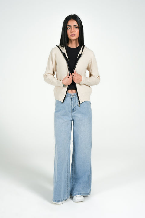 CASHMERE HANDFEEL SWEATER HOODIE