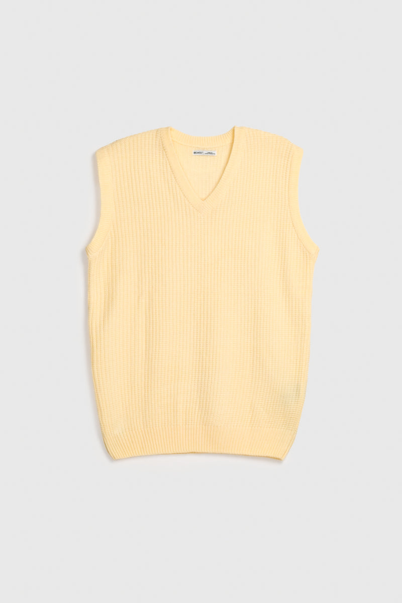 V-NECK SLEEVELESS SWEATER