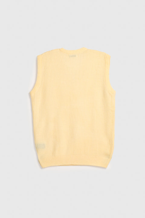 V-NECK SLEEVELESS SWEATER