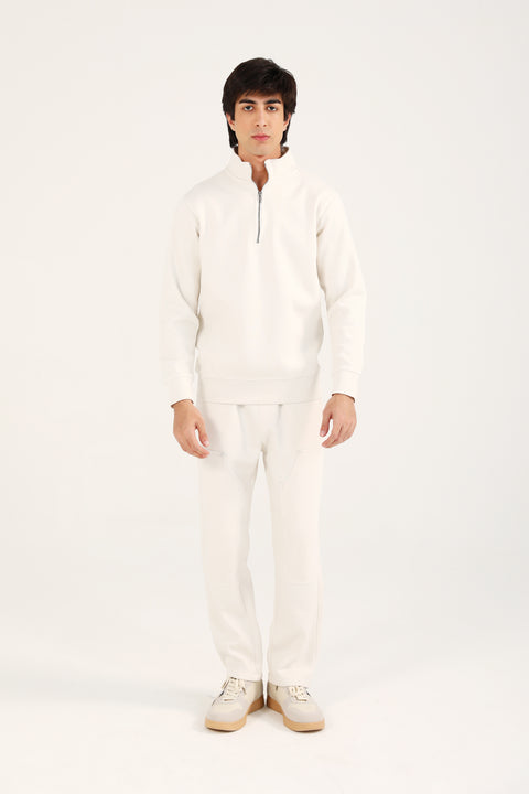 HALF ZIP MOCK NECK UPPER