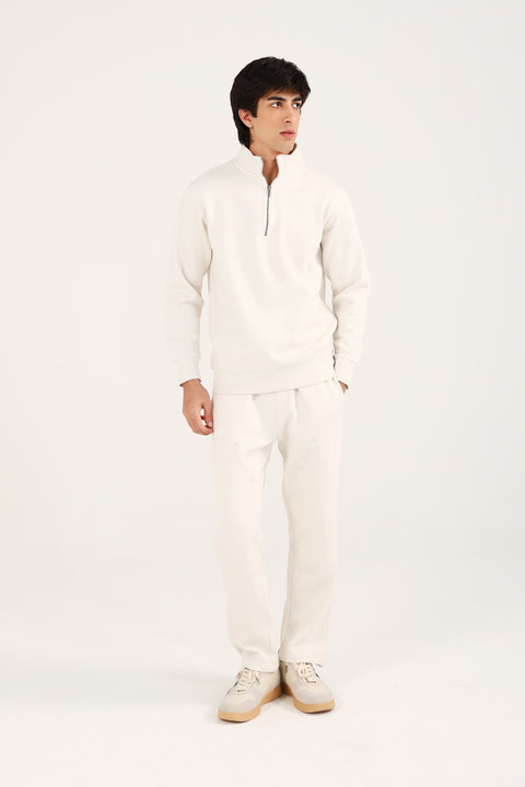 HALF ZIP MOCK NECK UPPER