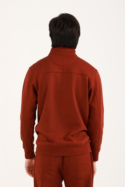 HALF ZIP MOCK NECK UPPER