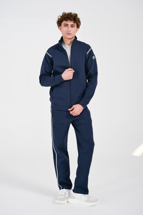 MOCK NECK ZIP UP JACKET