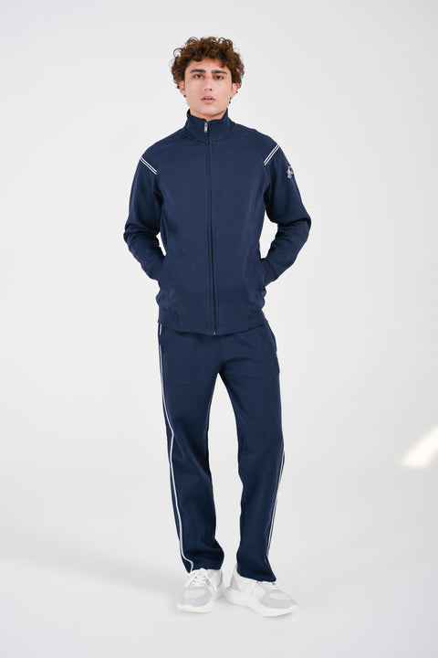 MOCK NECK ZIP UP JACKET
