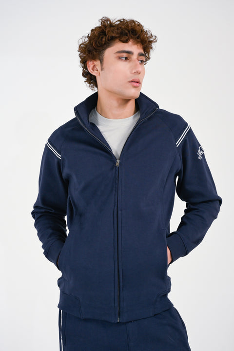 MOCK NECK ZIP UP JACKET