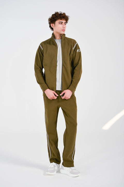 MOCK NECK ZIP UP JACKET