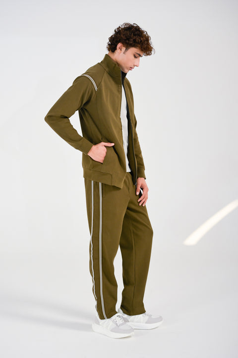 MOCK NECK ZIP UP JACKET