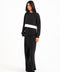 SWEATSHIRT WITH WOVEN PANEL DETAIL