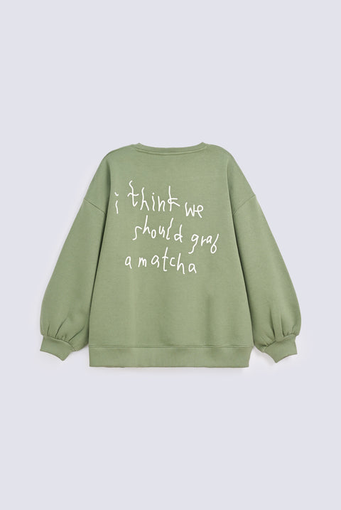 MATCHA GRAPHIC SWEATSHIRT