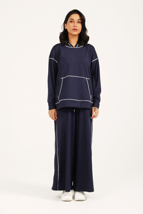 PANELED OVERSIZED HOODIE