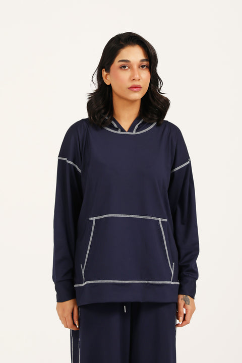 PANELED OVERSIZED HOODIE