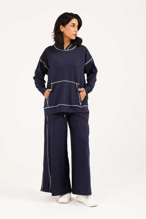 PANELED OVERSIZED HOODIE