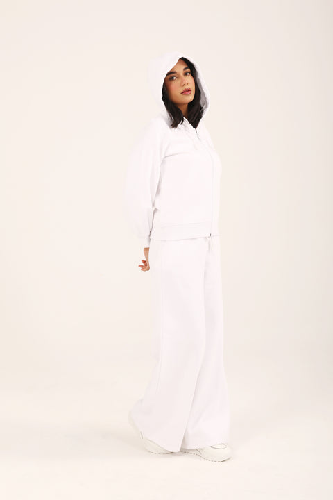 REGULAR HOODIE WITH BLOUSED SLEEVE