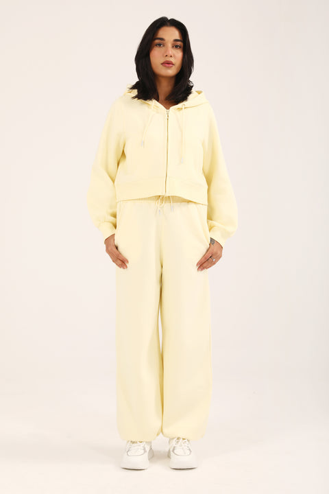 CROPPED HOODIE WITH BLOUSED SLEEVE