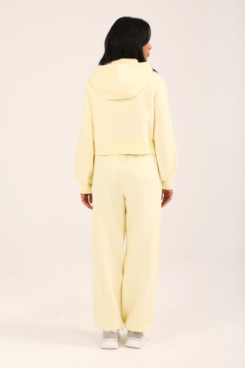 CROPPED HOODIE WITH BLOUSED SLEEVE