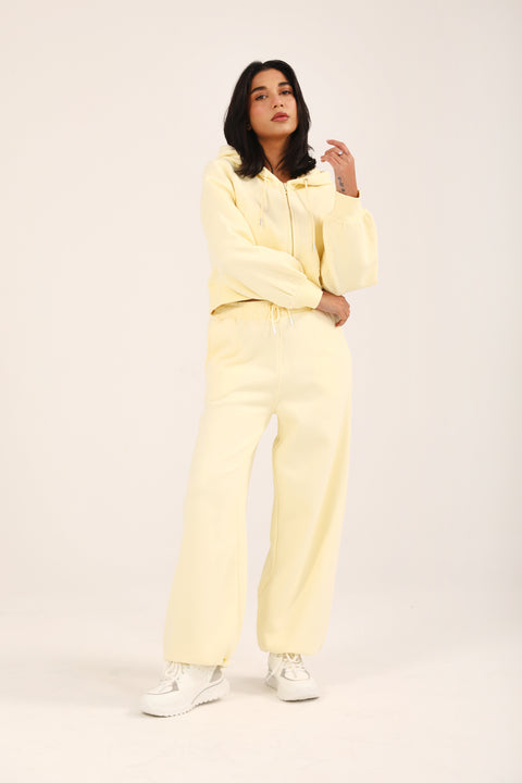 CROPPED HOODIE WITH BLOUSED SLEEVE