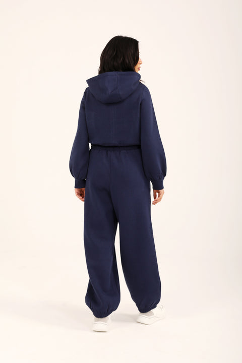 CROPPED HOODIE WITH BLOUSED SLEEVE