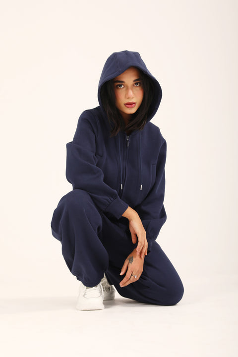 CROPPED HOODIE WITH BLOUSED SLEEVE