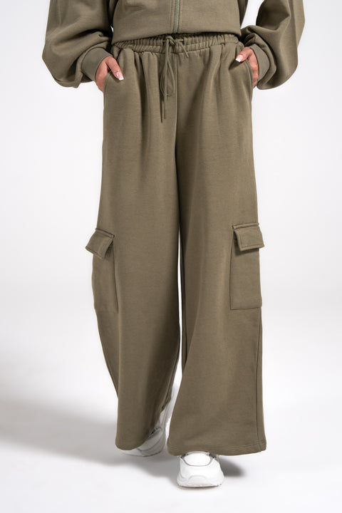CARGO WIDE LEG TROUSERS