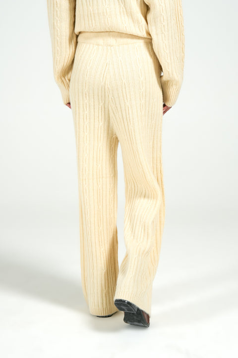 CHUNKY FAUX FUR TROUSERS