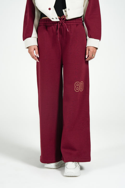 FLARED FLEECE TROUSERS
