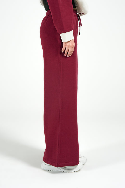 FLARED FLEECE TROUSERS