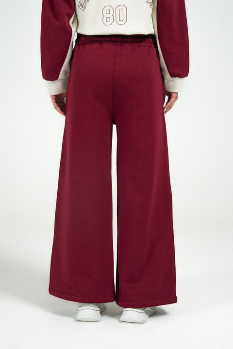 FLARED FLEECE TROUSERS