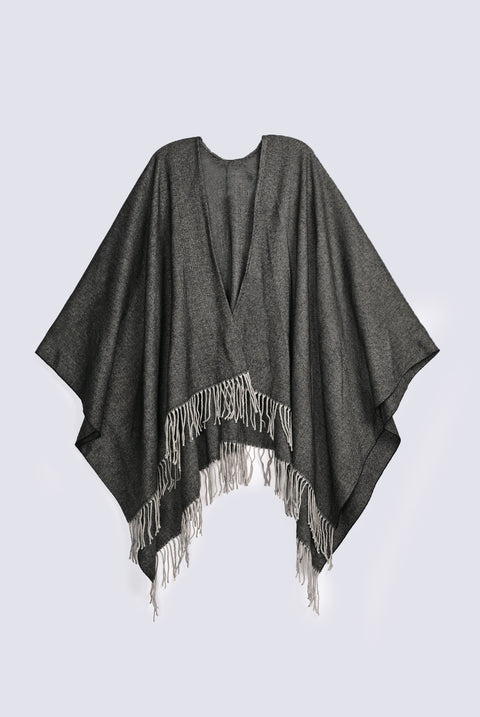 TEXTURED CAPE SHAWL