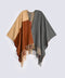 BLOCK PATTERNED CAPE SHAWL