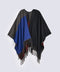 BLOCK PATTERNED CAPE SHAWL