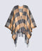 CHECKERED CAPE SHAWL