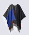 COLOR BLOCK CAPE SHAWL
