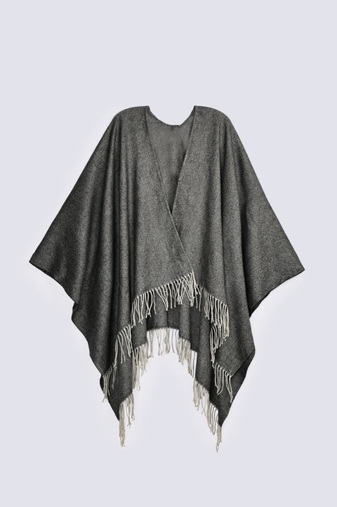 TWO TONED CAPE SHAWL