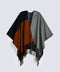 COLOR BLOCK CAPE SHAWL