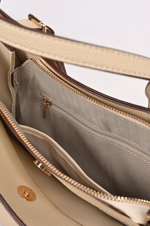 BUCKLE DETAIL HAND BAG