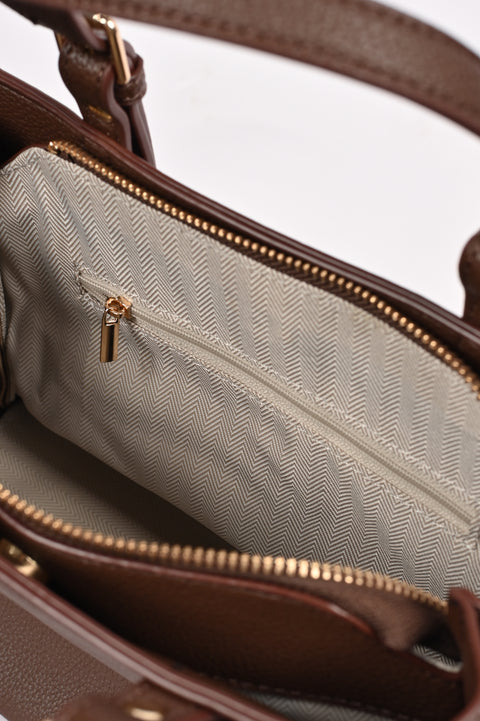 BUCKLE DETAIL HAND BAG
