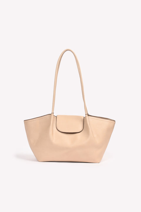 PLEATED BAG WITH FLAP DETAIL