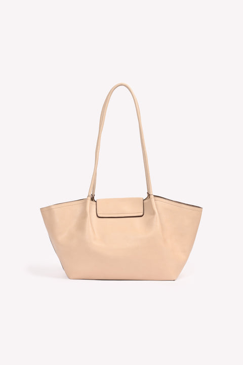 PLEATED BAG WITH FLAP DETAIL