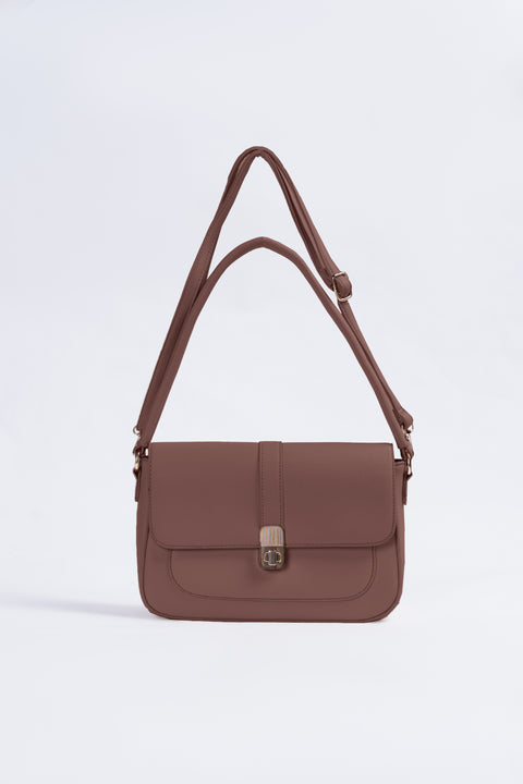 TEXTURED SATCHEL BAG