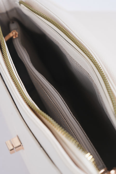 TEXTURED SATCHEL BAG